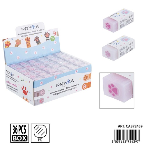 [0240139] Goma de borrar PRYMA en forma de gato 4.5x2x1.5 cm - Papelería y borradores