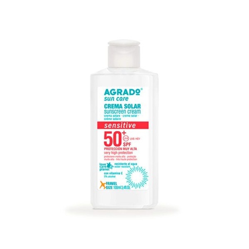 [8433295096151] Protector solar sensible SPF50+ 100ml Agrado - Cremas y aceites para el cuidado de la piel