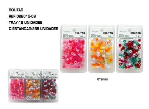[022015-09] Bolitas decorapelo 12/u - Accesorios para el cabello y decoraciones