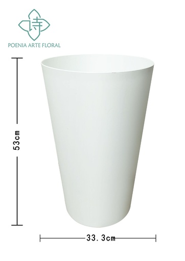[5609694013362BLANCO] Maceta de plástico 32L color marrón claro - Jardinería