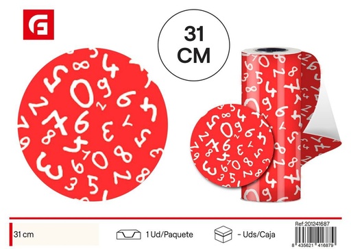 [201241687] Papel regalo decorado 31cm - Materiales para envolver regalos