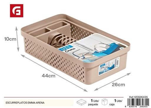 [120926435] Escurridor de platos Emma arena - Plásticos de cocina y almacenamiento