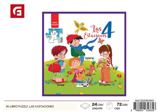 [202461661] Libro puzzle "Las 4 estaciones" - Material escolar y libros de actividades
