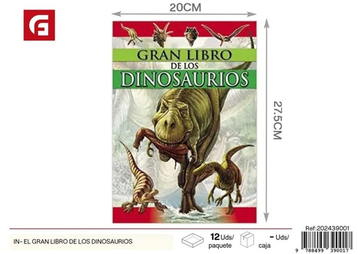 [202439001] Libro enciclopédico "El gran libro de los dinosaurios" - Material escolar y libros de ciencia