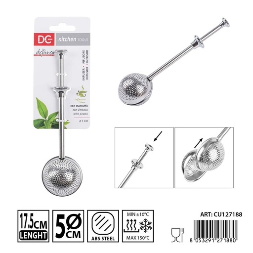 [0243257] Infusor de acero inoxidable 17.5x5 cm - Accesorios de cocina