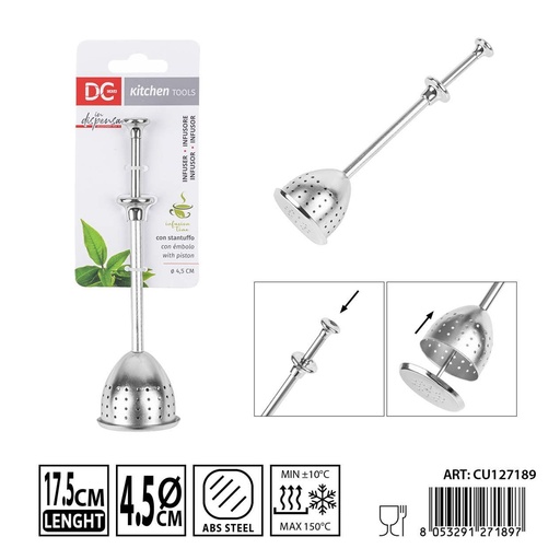 [0243258] Infusor de acero triangular 17.5x4.5 cm - Accesorios de cocina