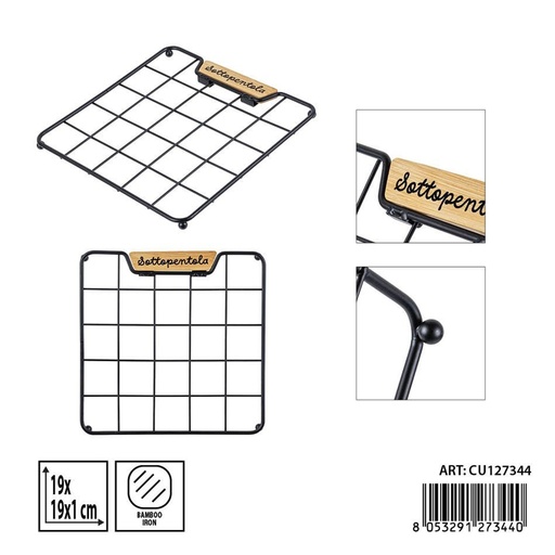 [0243464] Salvamanteles cuadrados 19x19x1.5cm - Utensilios de cocina y protección de superficies