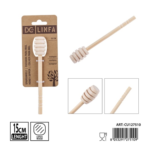 [0243666] Cuchara de miel de 15cm - Accesorios de cocina de madera