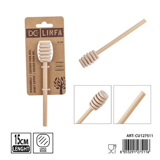 [0243667] Cuchara de miel de 15cm - Accesorios de cocina de madera