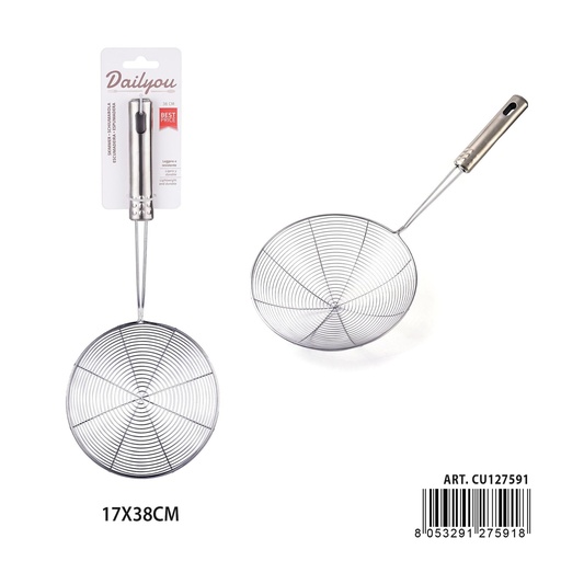 [0244024] Espumadera de acero 17x38cm - Utensilios de cocina y coladores