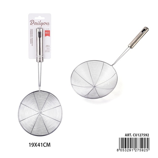 [0244025] Espumadera de acero 19x41cm - Utensilios de cocina y coladores