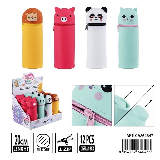 [0238429] Estuche de silicona Pryma 20 cm - Estuches para lápices y mochilas