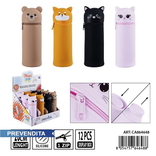 [0238430] Estuche de silicona Pryma 20 cm - Estuches para lápices y mochilas