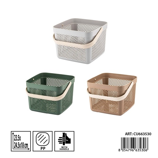 [0244879] Cesta mediana DC Casa 23.5x24.5x18 cm - Accesorios de almacenamiento