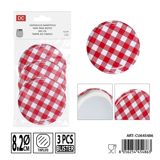 [0240288] Tapas de metal para botes 82 mm - Accesorios de cocina y almacenamiento