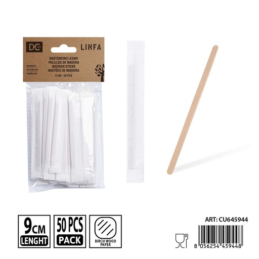 [0242181] Palitos para café 50 piezas 9 cm - Accesorios de cocina