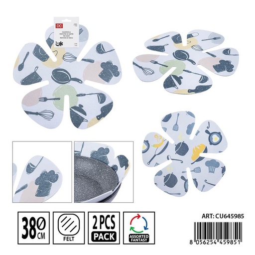 [0242614] Protector de sartén 2 piezas 38 cm - Accesorios de cocina