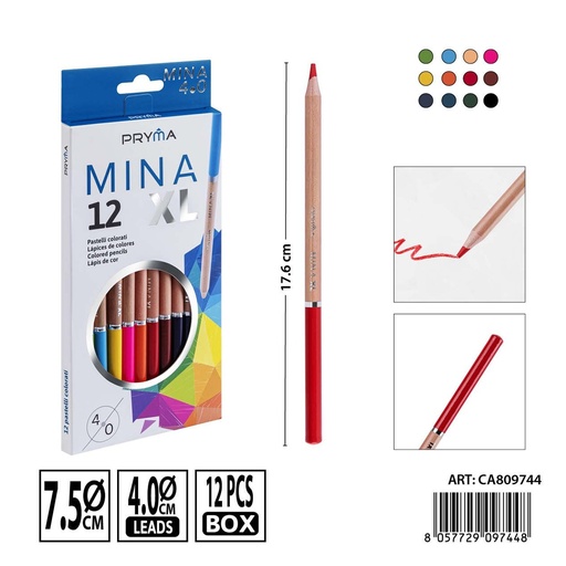 [0241937] Lápiz de color 4.0 (12 unidades) - Materiales de pintura