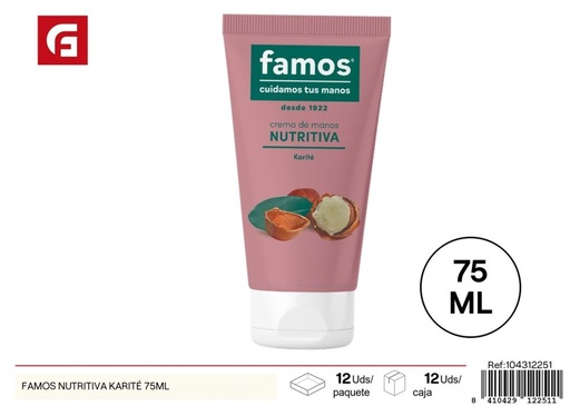[104312251] Cremas hidratantes FAMOS karité (75 ml) - Productos de cuidado personal