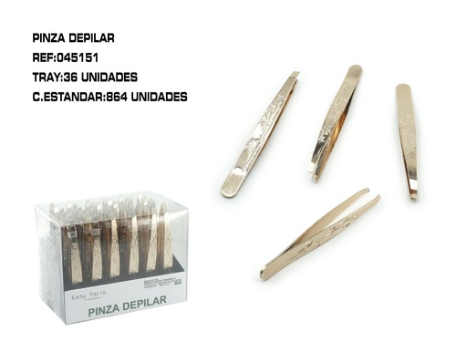 [045151] Pinza depilar 36 unidades - Herramientas de depilación