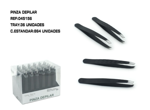 [045156] Pinza depilar 36 unidades - Herramientas de depilación