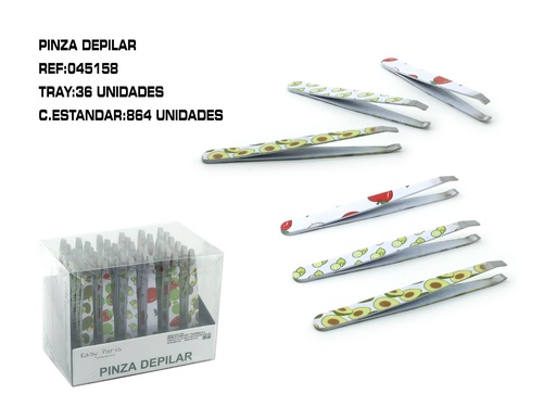 [045158] Pinza depilar 36 unidades - Herramientas de depilación
