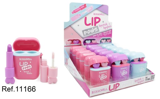 [8435433232797] Lip pods barra labial + brillo 18/u 11166 - Cosméticos