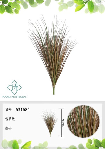 [631684] Follaje de hierba artificial de 90 cm - Decoración botánica