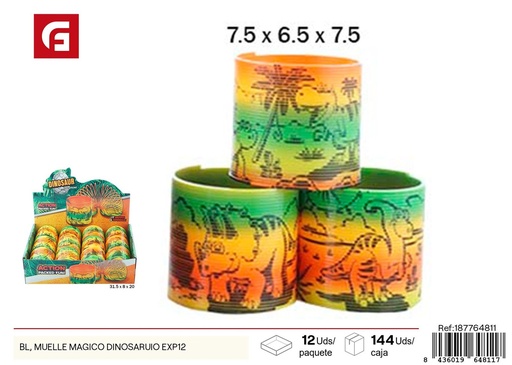 [187764811] Muelle mágico en diseño de dinosaurio - Set de 12