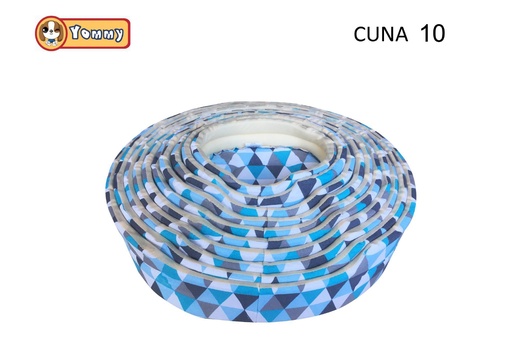 [YM2978E] Cuna para mascotas de 10 piezas en cuadros 68x58x16 cm - Accesorios para mascotas