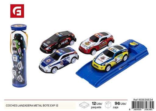 [160635634] Coches lanzadera de metal - Set de 12 unidades