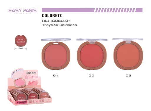 [C062-01] Colorete 24 unidades - Cosméticos y maquillaje