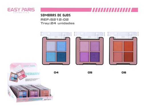 [S212-02] Sombra de ojos 24 unidades - Cosméticos y maquillaje