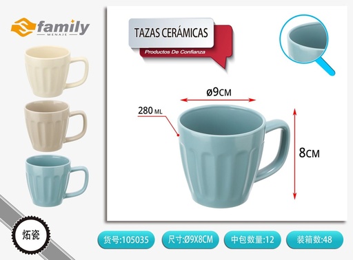[105035] Taza de cerámica para sopa 280ml - Artículos de bebida y cerámica