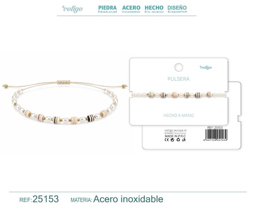 [25153] Pulsera hecha a mano con hilo - Joyas artesanales