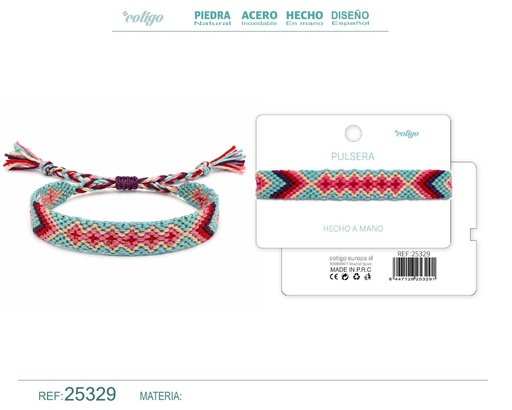 [25329] Pulsera hecha a mano con hilo - Joyas artesanales