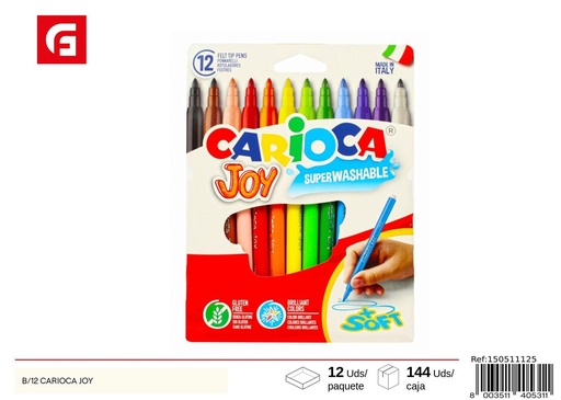[150511125] Rotuladores carioca joy 12 unidades - Materiales de escritura y arte
