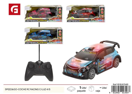 [161641346] Coche RC Speed&Go con luces 4 unidades - Juguetes radiocontrol y diversión