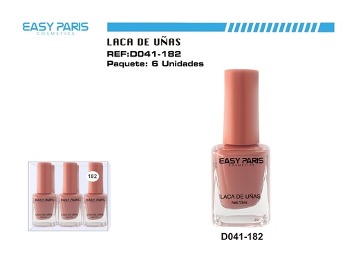 [D041-182] Laca de uñas Easy Paris 6 unidades - Cosméticos y cuidado personal