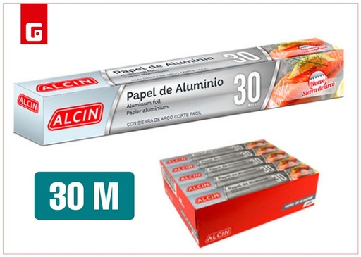 [182501334] Aluminio doméstico 30m - Utensilios de cocina y papel de aluminio