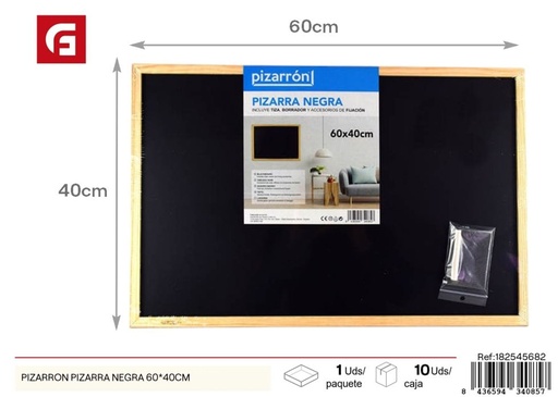 [182545682] Pizarra negra 60*40 cm - Material escolar y pizarras
