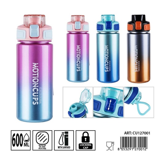 [0242623] Botella DC Casa de 600 ml con pintura metálica de dos colores - Utensilios de cocina