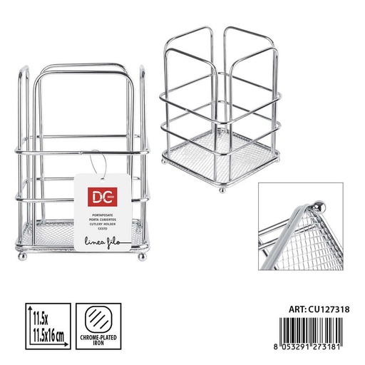 [0243382] Cubertero de acero DC CASA - Accesorios de cocina y organización