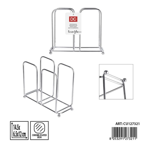 [0243385] Servilleteros de acero DC CASA - Accesorios de cocina y organización