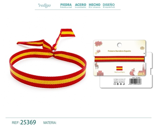 [25369] Pulsera con bandera de España - Bisutería y accesorios