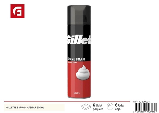 [112400031] Gillette espuma de afeitar 200ml - Cuidado personal