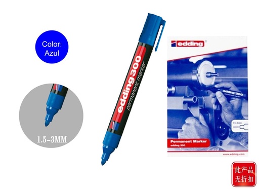 [15196287] Marcador permanente 300-03 azul - Materiales escolares