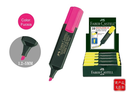 [153801160] Marcador textliner rosa 48-22 - Papelería