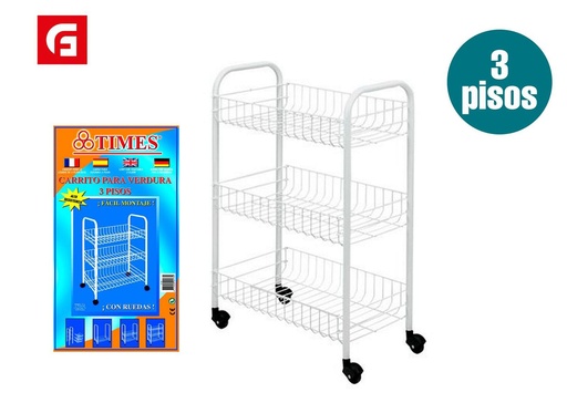 [202204173] Carrito para verduras 3 capas - Accesorios de cocina