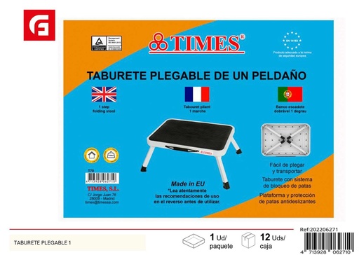 [202206271] Taburete plegable de aluminio - Herramientas de ferretería